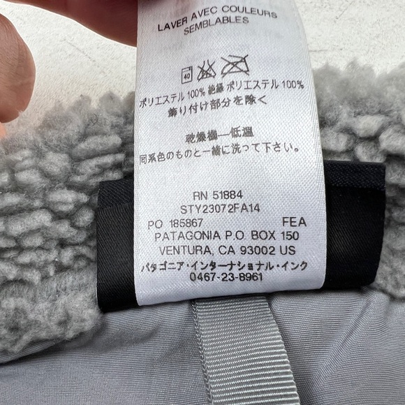 Patagonia Jacket Womens Small S Retro-X Dusky Gray Deep-Pile Fleece 23072 - Picture 6 of 6
